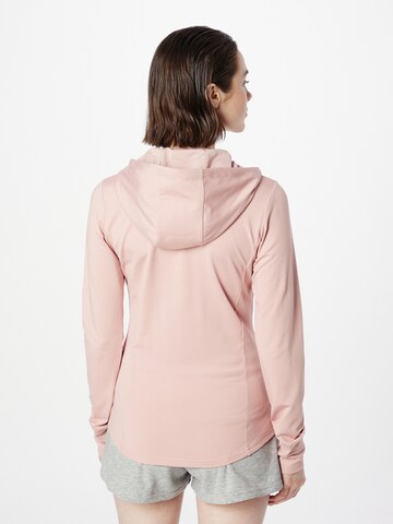 4F Athletic Zip-Up Hoodie in Pink