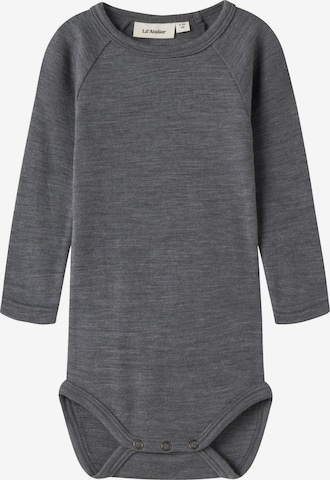 Lil'Atelier - Pijama entero/body en gris: frente
