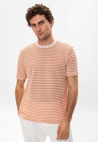 Antioch Shirt in Oranje: voorkant