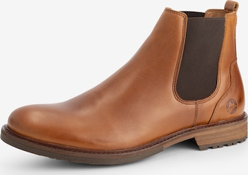 Travelin Chelsea Boots 'Winslow' in Brown: front