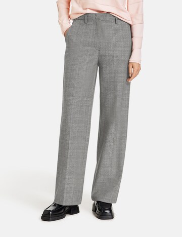 Wide Leg Pantalon à plis GERRY WEBER en gris : devant