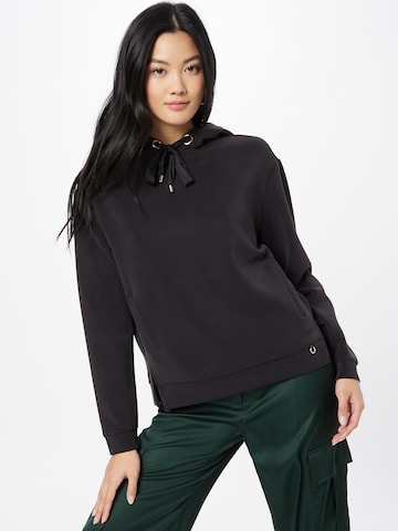 Sweat-shirt COMMA en noir : devant