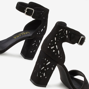 LASCANA Strap Sandals in Black