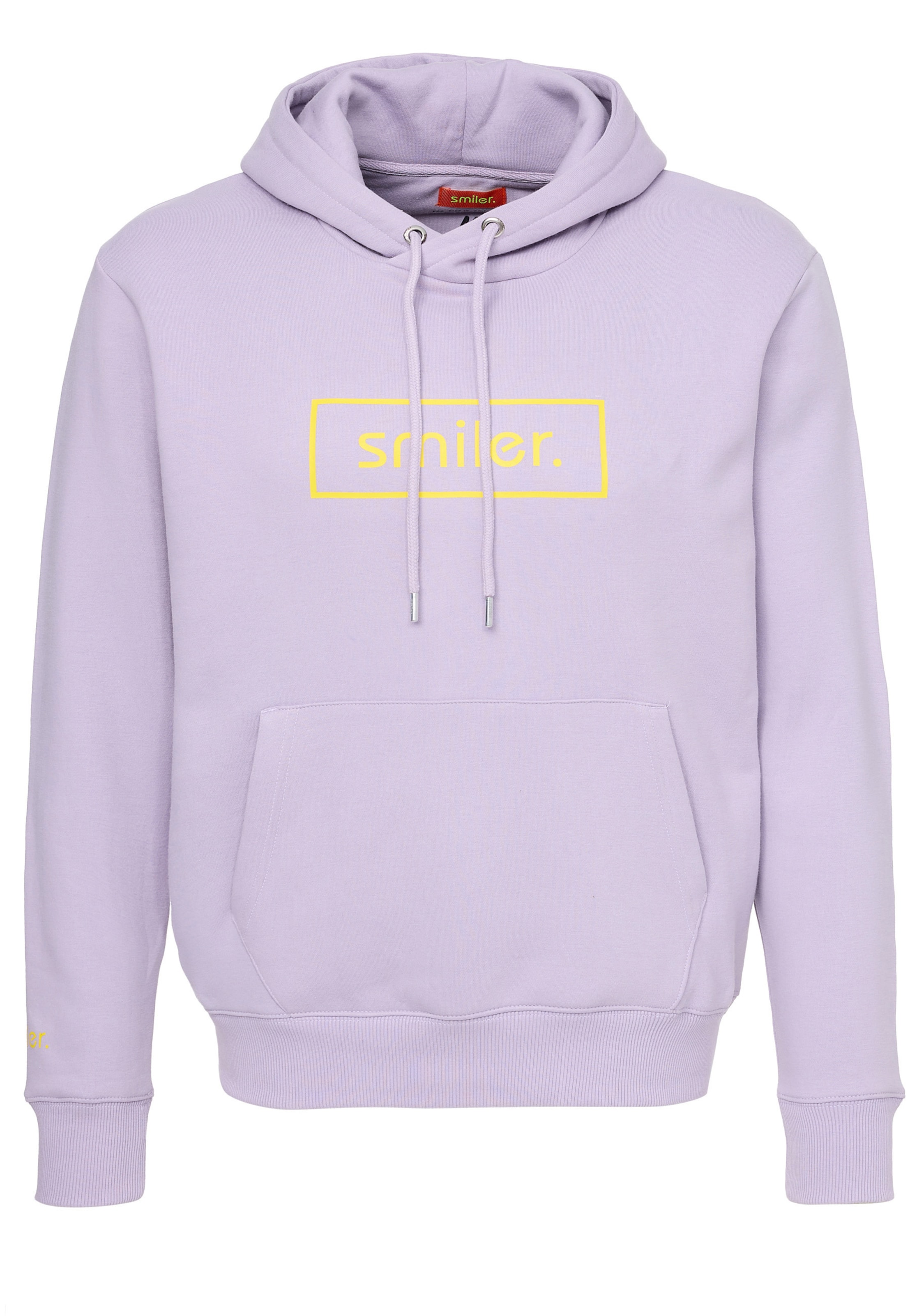 smiler. Sweatshirt 'Happy' in Purple: front