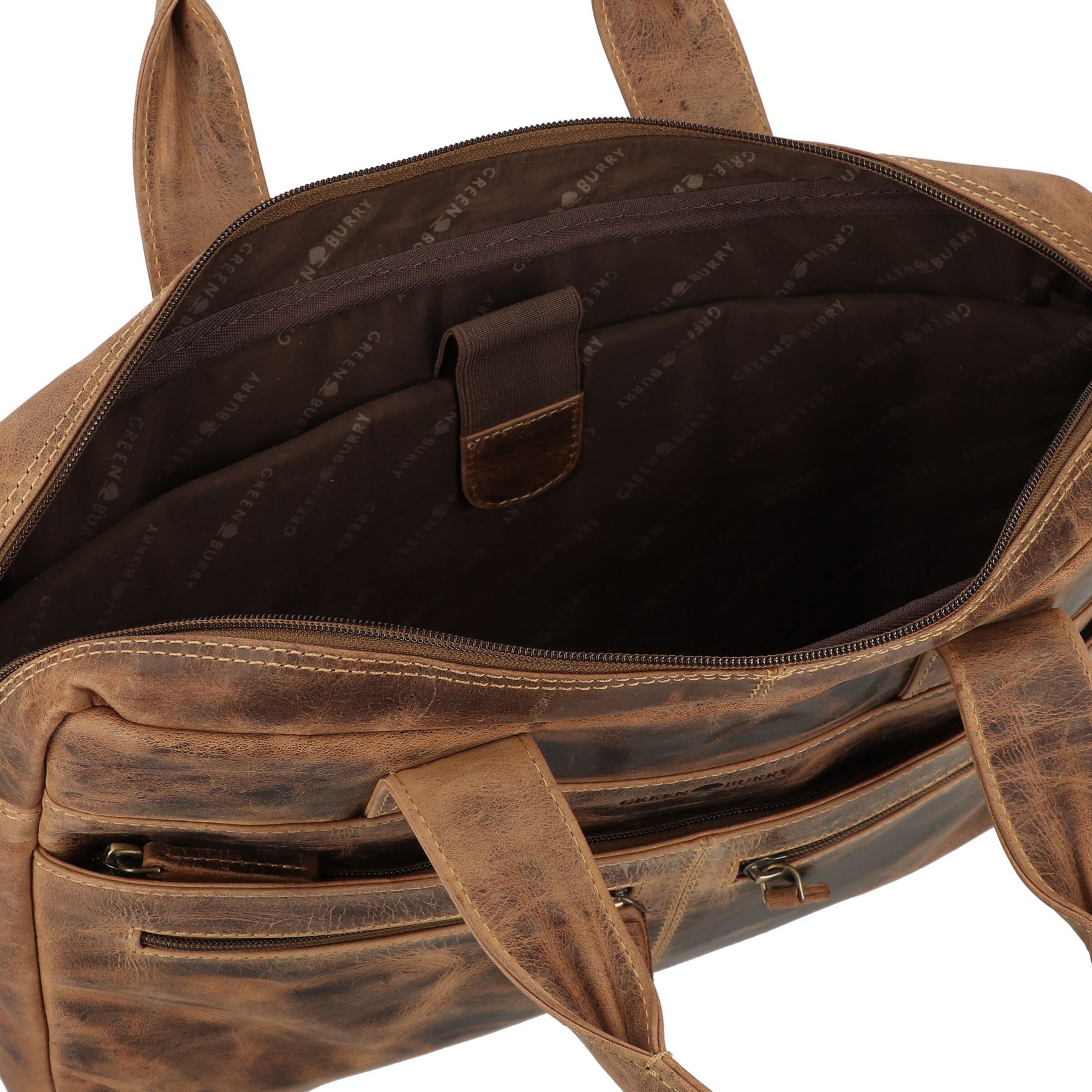 GREENBURRY Document Bag in Brown