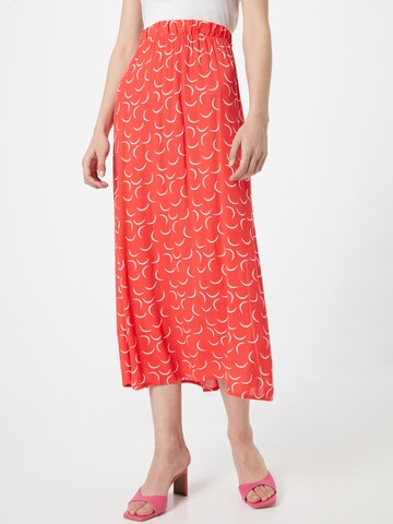 ICHI Skirt 'MARRAKECH' in Red: front