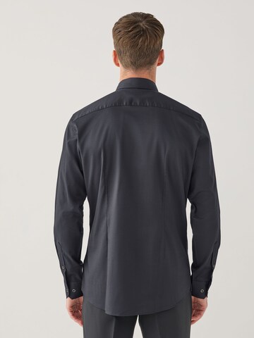 Next Slim fit Button Up Shirt in Black
