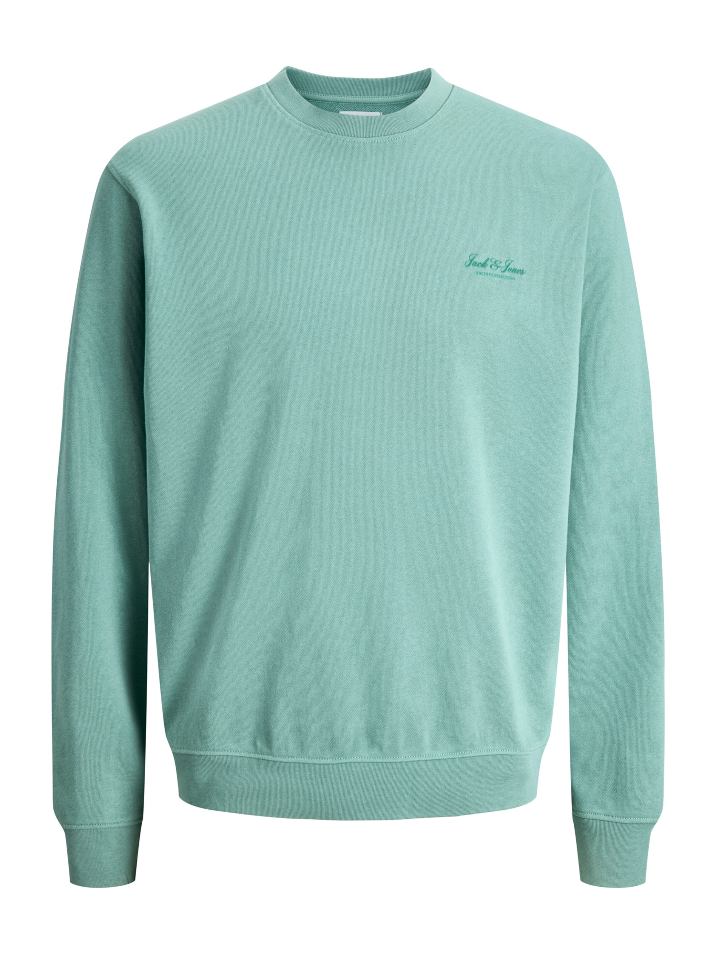 Sweat-shirt 'JJEARCHIVE' JACK & JONES en vert : devant