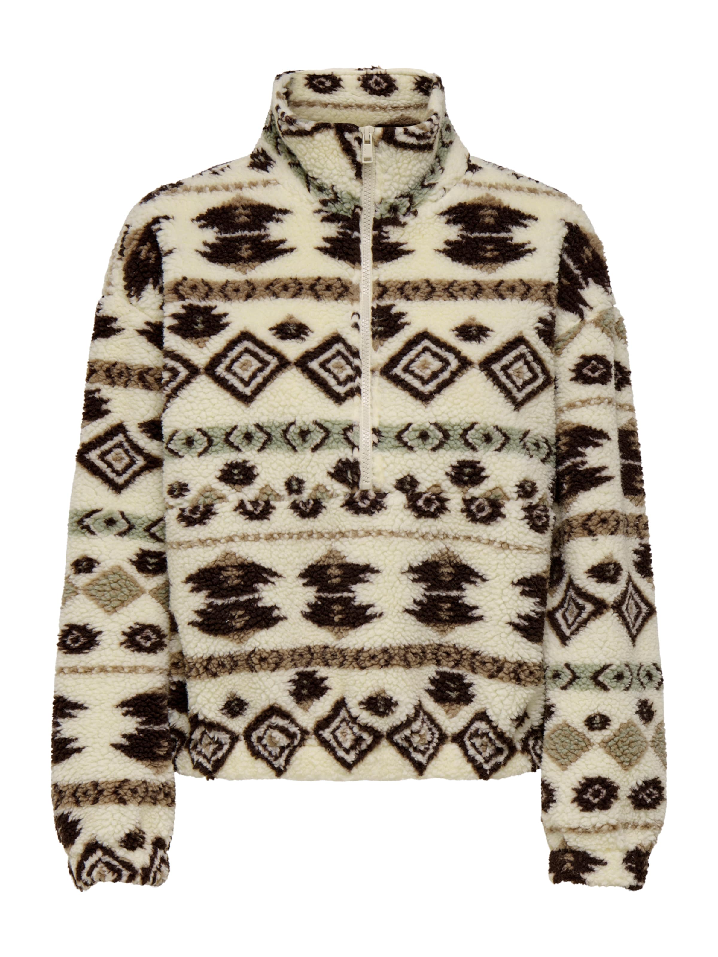 ONLY Svetr 'ONLJANNE' - hnědá / tmavě hnědá / pastelově žlutá / mátová, Produkt