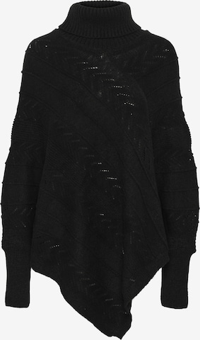 Cape 'Holiday' Cream en noir : devant