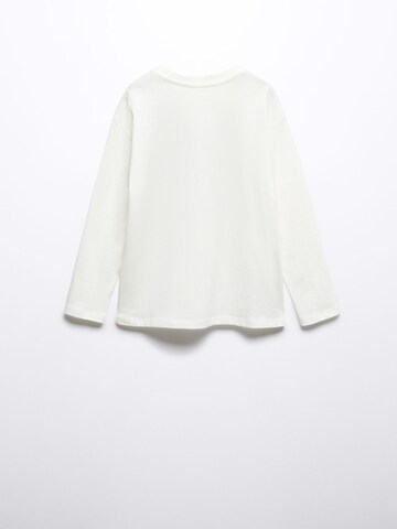 Tricou 'URSUS' de la MANGO KIDS pe alb