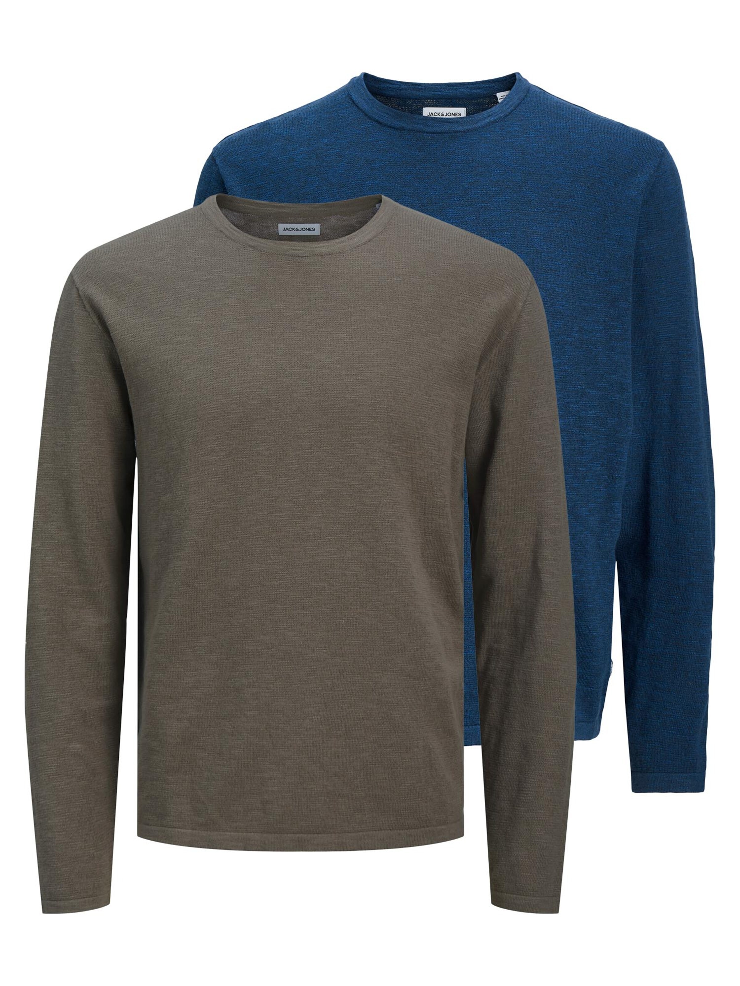 JACK & JONES Sweater 'Summer' in Brown: front