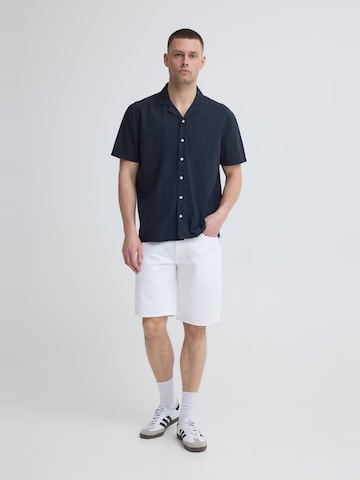 BLEND Comfort fit Button Up Shirt ' BHAvan ' in Blue