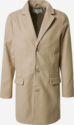 Coupe regular Manteau mi-saison Casual Friday en beige : devant