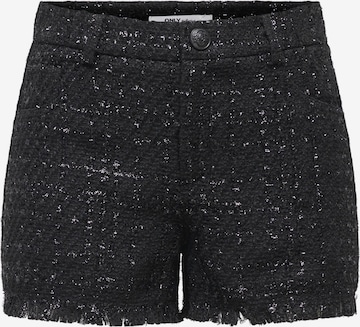 ONLY Regular Trousers 'ONLNUNA' in Black: front