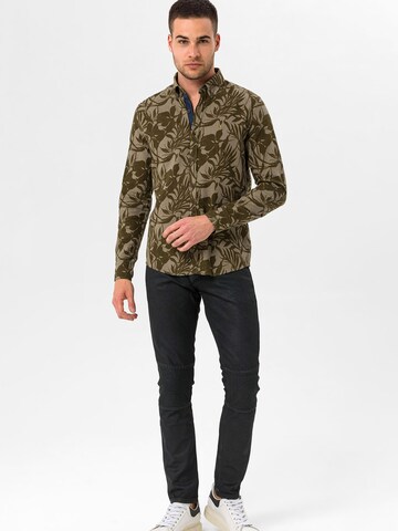 By Diess Collection Slim fit Overhemd in Groen