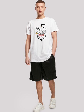 Maglietta 'Disney Aladdin Genie Face' di F4NT4STIC in bianco