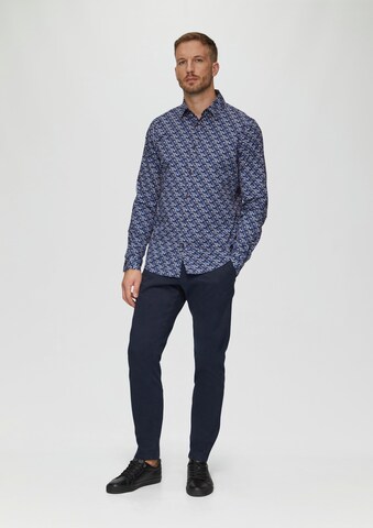 Coupe slim Chemise s.Oliver en bleu