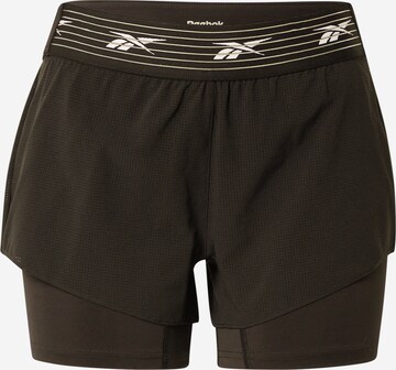 Reebok Slimfit Sportshorts 'Epic' in Schwarz: predná strana