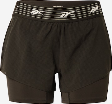 Reebok - Slimfit Calças de desporto 'Epic' em preto: frente