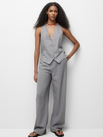 Pull&Bear Suit Vest in Grey: front