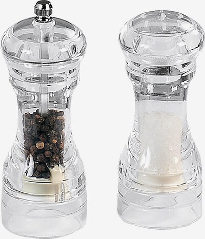 KESPER Salz-/Pfeffermühlen-Set in silber / transparent, Produktansicht