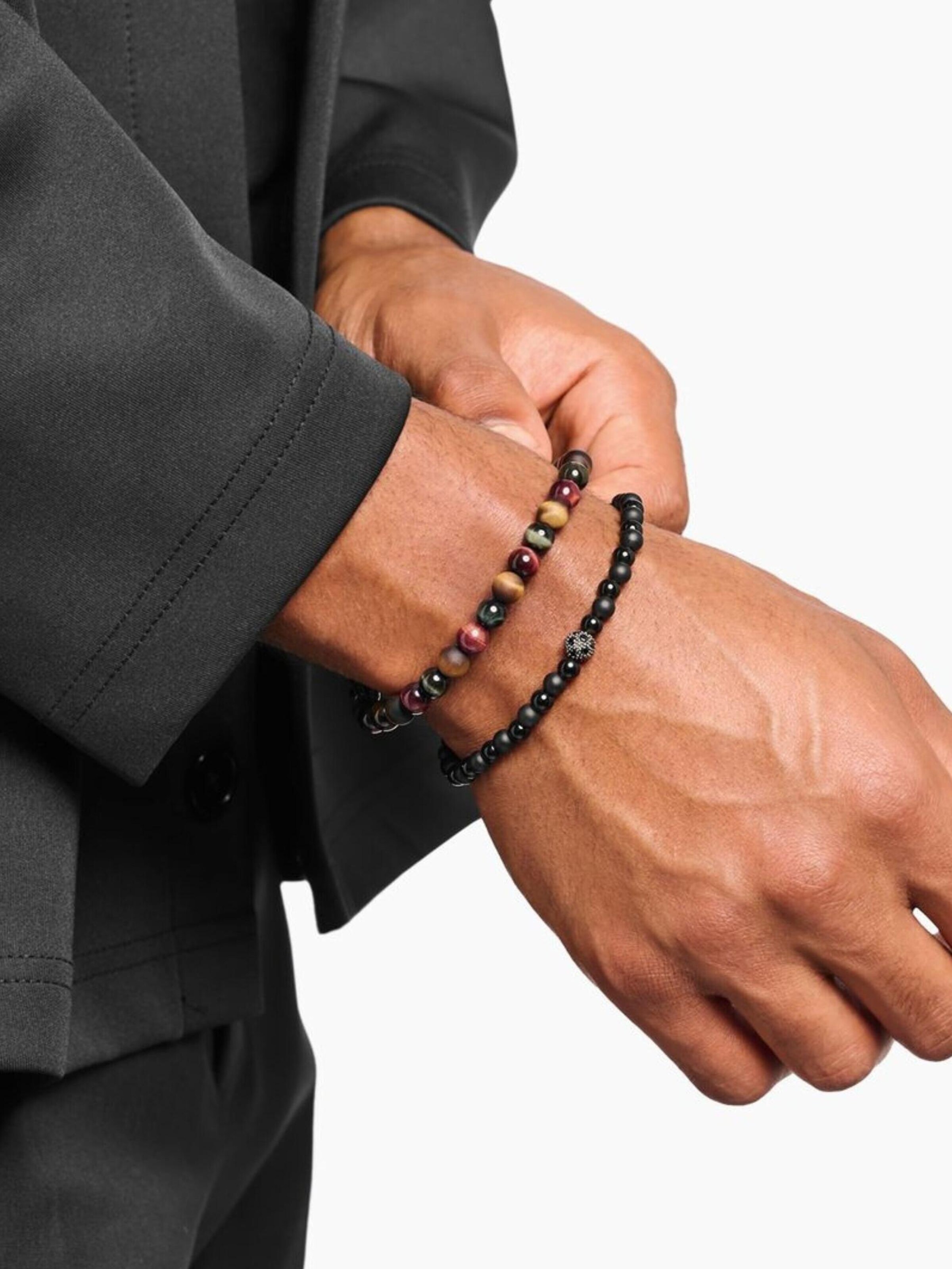 Bracelet Thomas Sabo en noir : devant