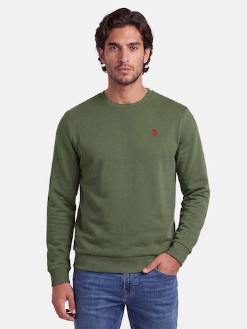 U.S. POLO ASSN. Sweatshirt in Green: front