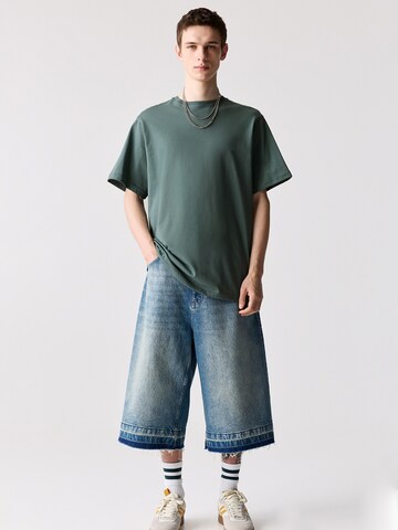 T-Shirt Pull&Bear en vert