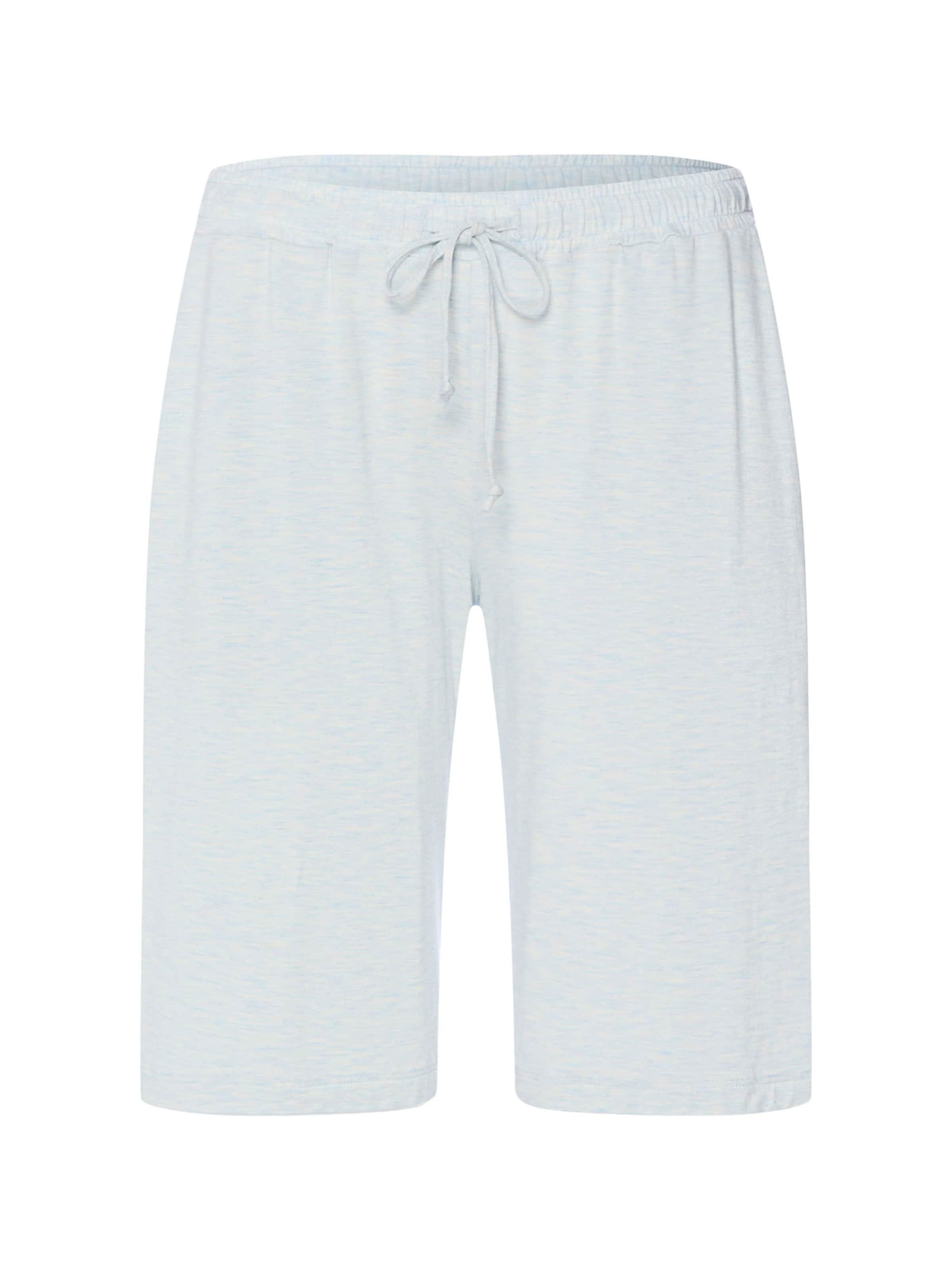 Hanro Trousers ' Natural Elegance ' in Blue: front