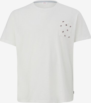 T-Shirt s.Oliver en blanc : devant