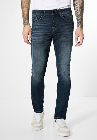 Street One MEN Slim fit Jeans in Blue: front