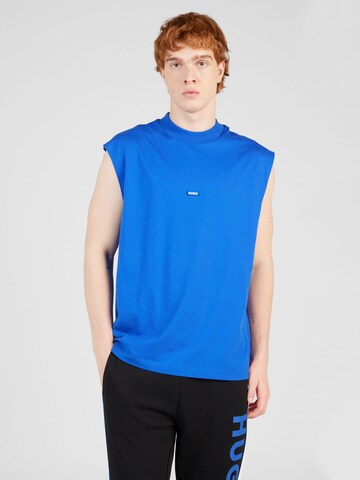 HUGO - Camisa 'Navertz' em azul: frente