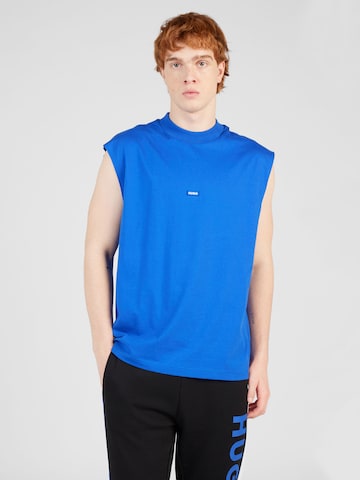 T-Shirt 'Navertz' HUGO Blue en bleu : devant