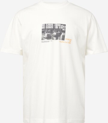 T-Shirt SELECTED HOMME en blanc : devant