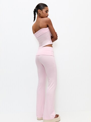Pull&Bear Flared Leggings in Pink