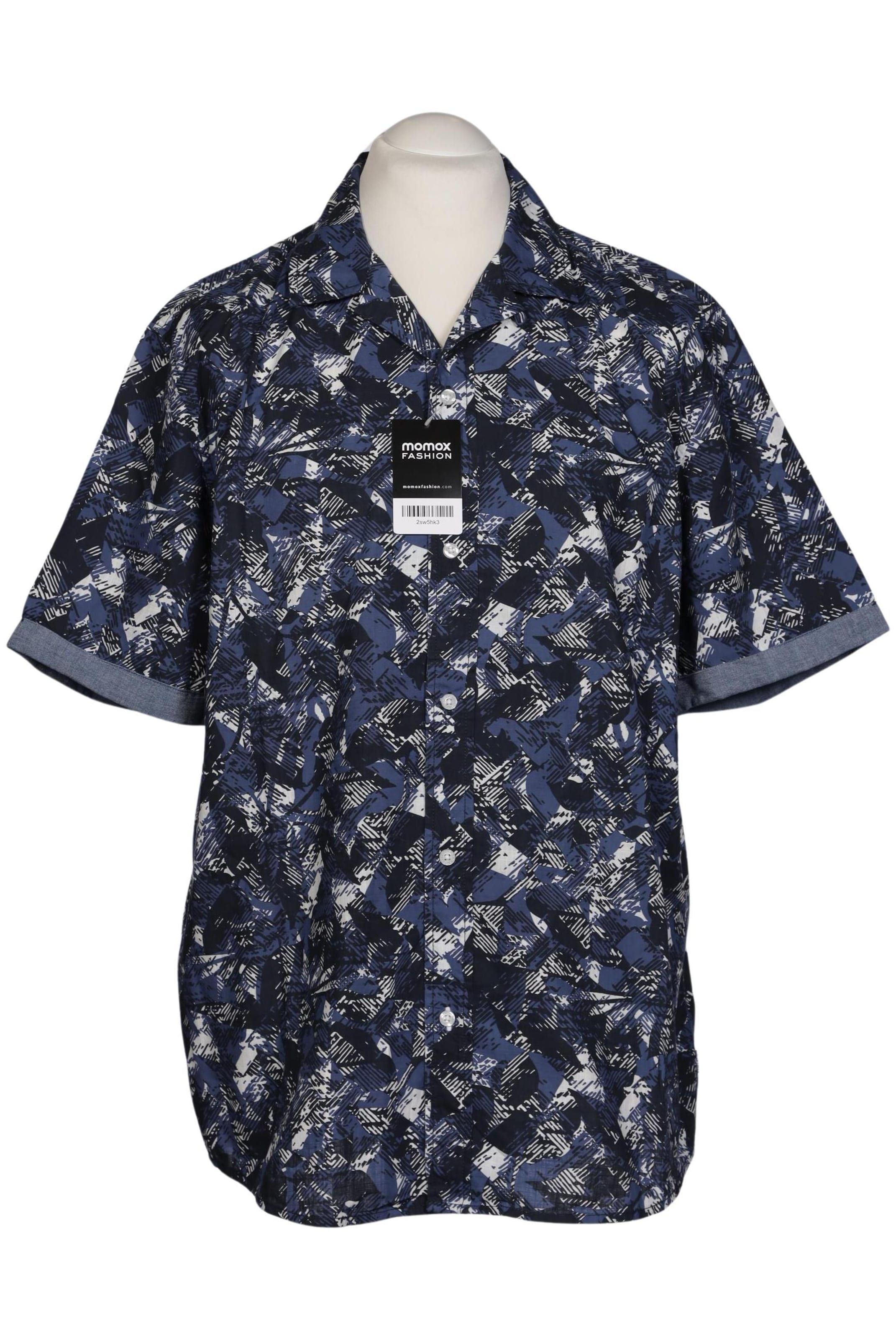 STREET ONE Button Up Shirt in XL in Blue: front