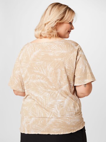 Tricou 'PALM' de la Michael Kors Plus pe bej