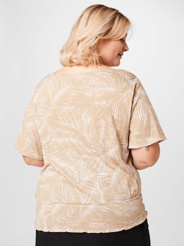 T-shirt 'PALM' Michael Kors Plus en beige