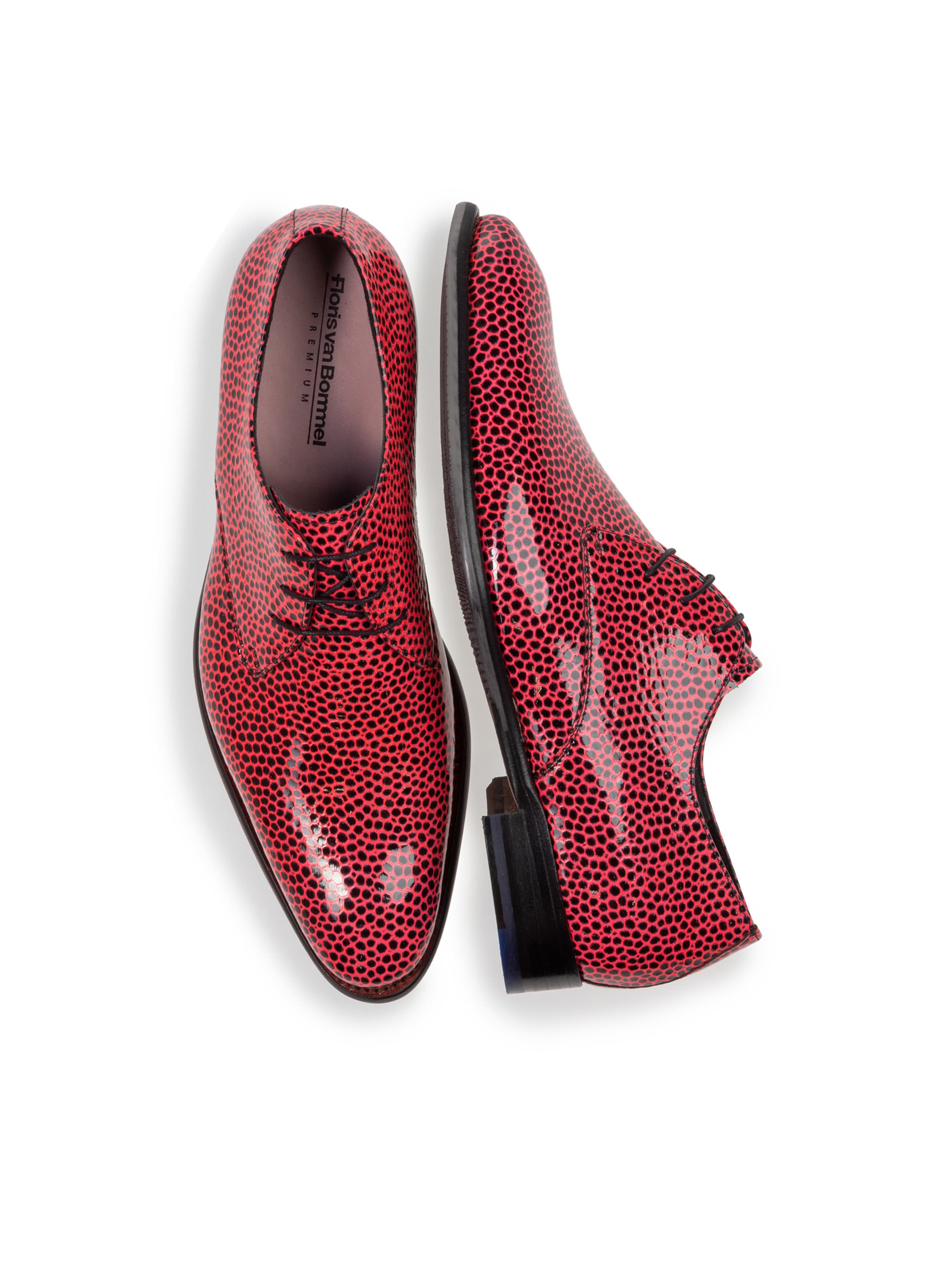 Floris van Bommel Schnürschuh 'De Stapper 20' in Rot