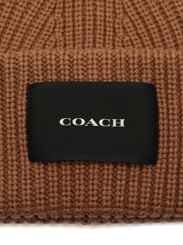 COACH Beanie in Beige