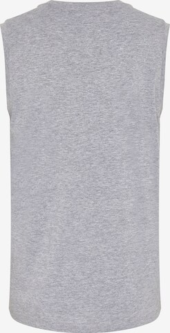 Oklahoma Jeans Tanktop ' mit Label-Print ' in Grau