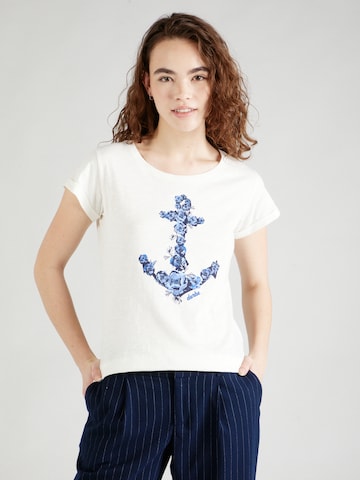 Tricou 'Rosenanker' de la Derbe pe alb: față