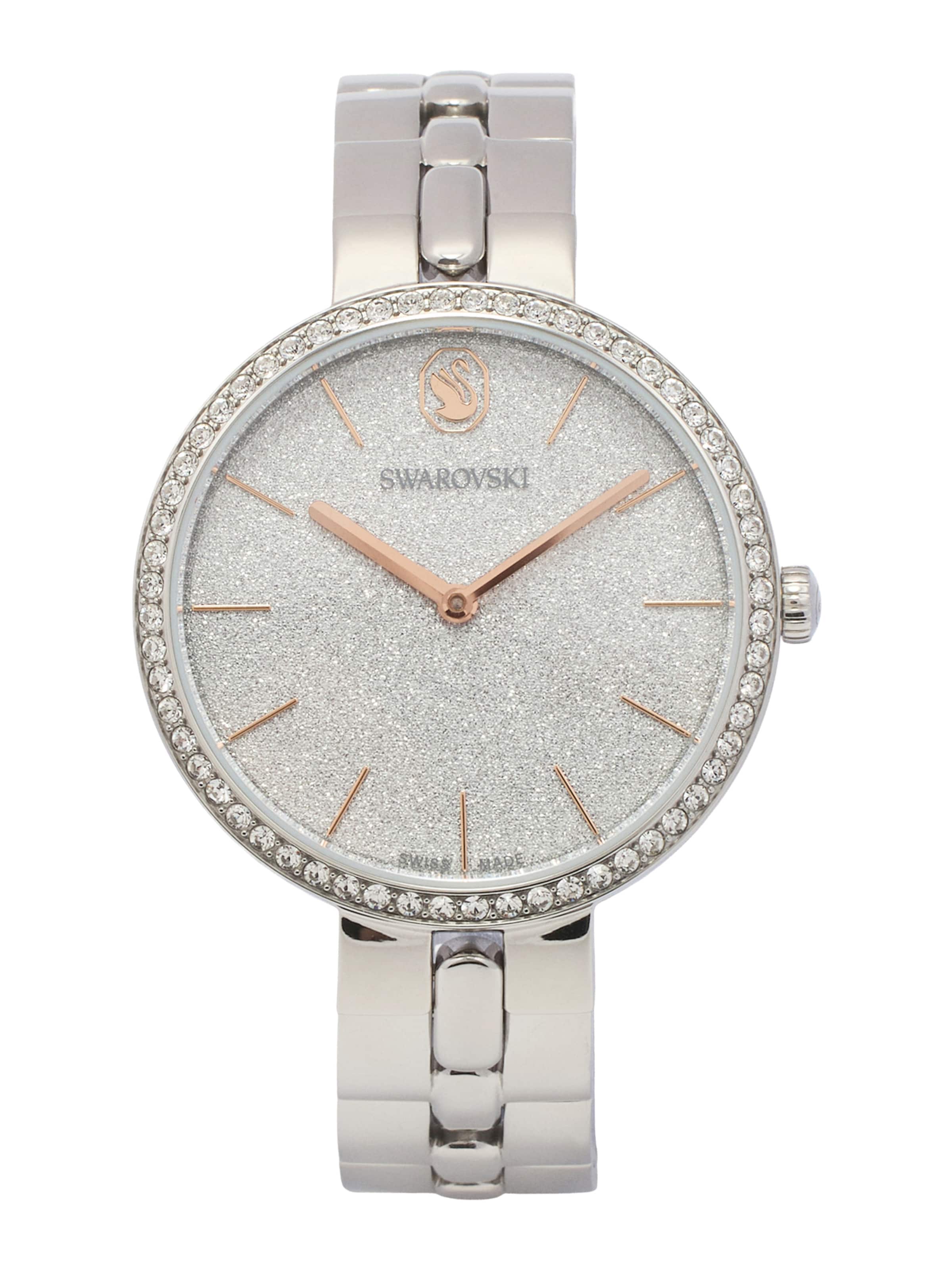 Montre à affichage analogique 'Jewelry' Swarovski en argent : devant