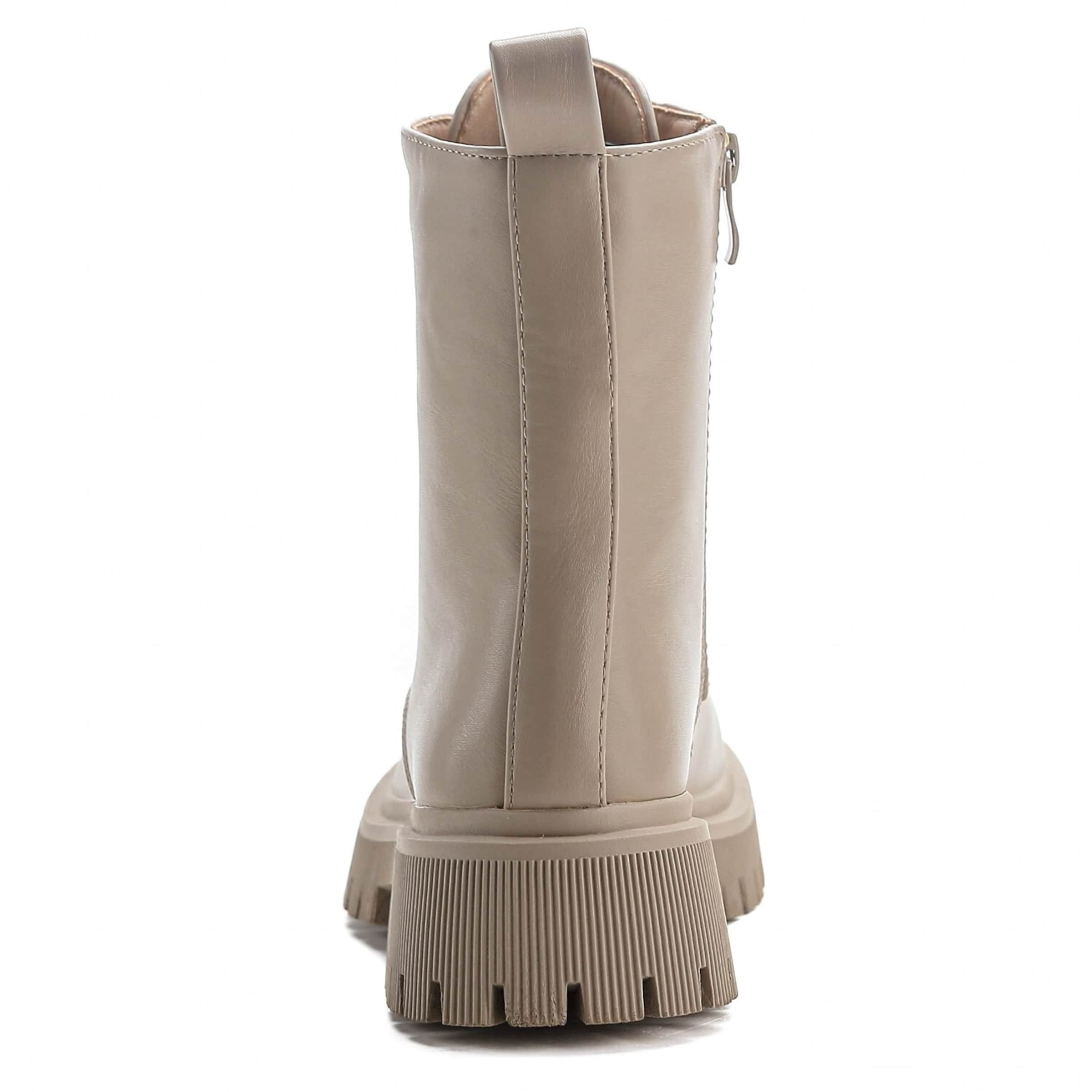 Elara Schnürstiefelette in Beige