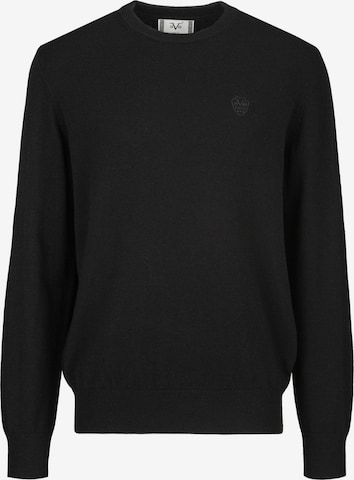 19V69 ITALIA Pullover 'Clint Embro' in Schwarz: Vorderseite