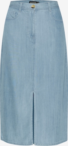 SOAKED IN LUXURY Skirt 'Friday' in Blue: front
