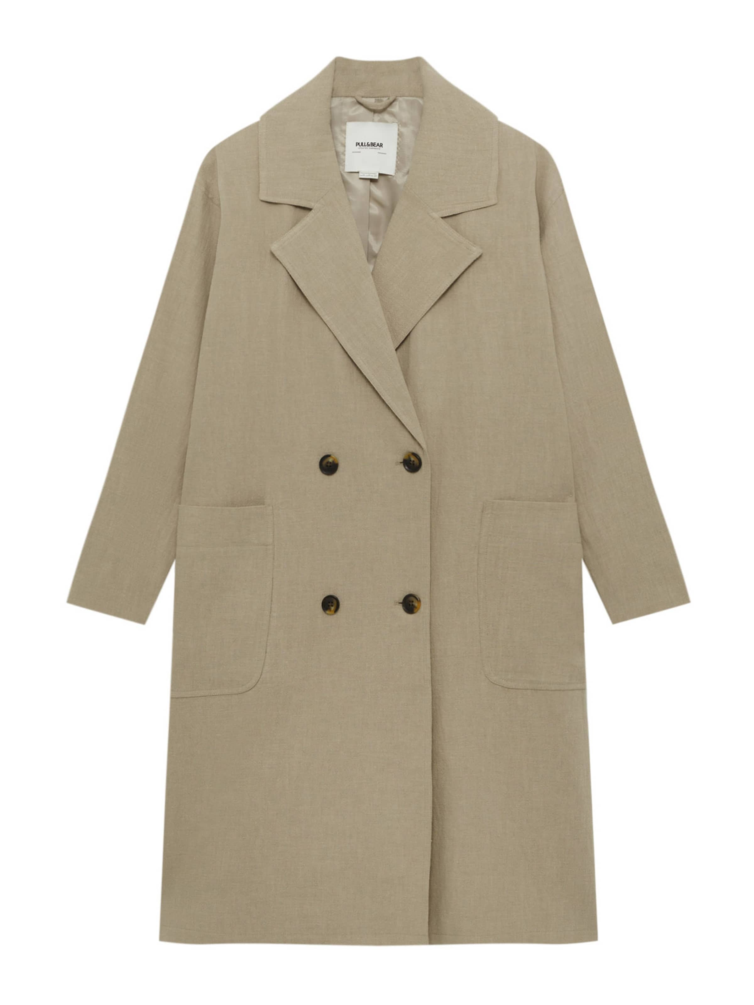 Pull&Bear Mantel in Beige: Vorderseite
