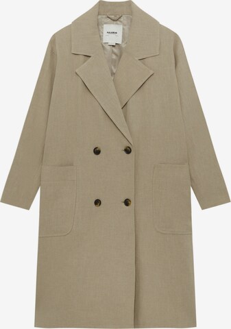 Pull&Bear Between-Seasons Coat in Beige: front