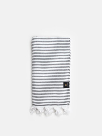 MARSIKOH Beach Towel 'Marine' in Black: front